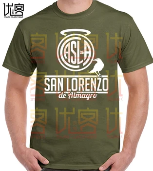 Club Atlético San Lorenzo de Almagro Argentina Camiseta Pánské t shirt Tees Tops San Lorenzo club T-Shirt vrána svatých tornádo (130)