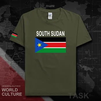 Jižní Súdán mužů t košile módní new jersey národa tým bavlněné tričko tělocvičny, oblečení, trička země sportovní tričko Súdánské SSD 20