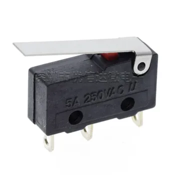 100ks/Lot koncový Spínač 3 Pin N/O N/C 5A 250VAC KW11-3Z Mini Micro Mouse Switch