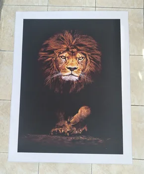 Velká Divoká Zvířata, Lev Divoký Zvíře Plakát Wall Art Malířské Plátno Otisky, Dekorativní Fotografie Obrázky pro Obývací Pokoj Dekor
