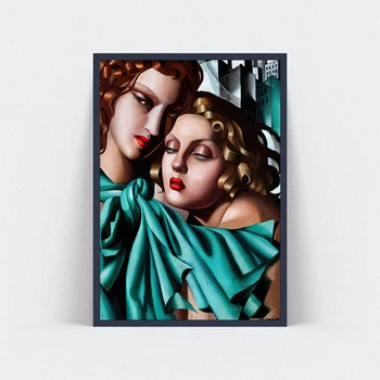 Malířské plátno Umění Zdi Tamara De Lempicka Holky, Plakáty a Tisků, Nástěnné Obrázky pro Obývací Pokoj Dekorace Domova