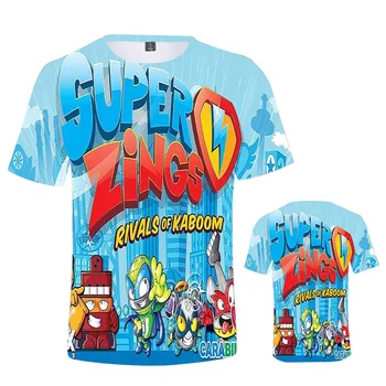 Nové Letní Baby Boys 3D T-košile, Super Lavera T-Shirt Girls Topy Tee Děti Dívky T Košile Superzings Děti Bavlněné Tričko Oblečení
