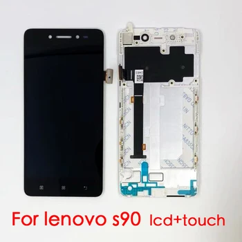 Nejlepší Kvality Pro Lenovo S90 LCD Display Touch Screen Digitizér Montáž S Rámečkem S90-T S90-U S90-Originální Náhradní Díly