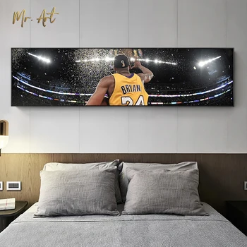 Plakáty basketbal Bedsides Plátno Malba, Moderní Obrázek Obrázky pro Ložnice, Obývací Pokoj Wall Art Domácí Dekoraci Sportovní Hvězda