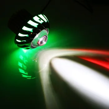 Motocykl Auto Světlomet LED Projektor Čočky Dual Halo Angel Devil Eye Spot Light Motocicleta Světla