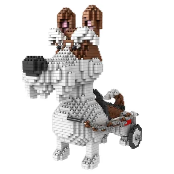 1650pcs 686-02 Pes Pet Diamond Částice Stavební Blok Model Roztomilé Zvíře Cihly Model Hračky Kompatibilní s mini Děti Dárky