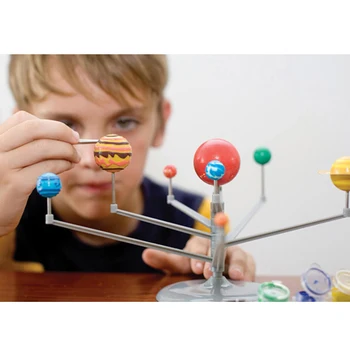 Solární Systém Model DIY Hračky, Dítě Vědy a Techniky Učení Solární Systém Planety Výuky Shromáždění Zbarvení Vzdělávací Hračka