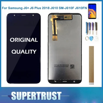 10PCS/LotFor Samsung Galaxy J4+ 2018 J4 Plus J415 J415F J410 J6 Prime J6 Plus 2018 J610 LCD Displej Dotykový Displej Senzor S Kit