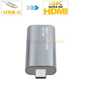 4Kx2K Typ-C USB 3.1 Typ C Samec na HDMI Samice 2K Rozlišení Monitoru Adaptér Konvertoru pro Mac Book Pro 2016 2017