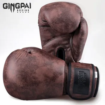 GINGPAI Nové 6 8 10 12 oz Boxerské Rukavice Muže a ženy, MMA, Muay Thai Sanda Rukavice Kvalitní Dětské Boxerské Rukavice Plná Barva