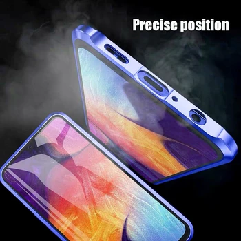 360 Magnetické Adsorpce Kovových Telefon Pouzdro Pro Samsung Galaxy S8 Případě S9 S10 Plus Poznámka 10 8 9 M20 30 A10, A50 Tvrzené Sklo Kryt