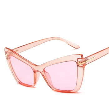 Luxusní Značka Dámské sluneční Brýle 2021 Trend Vintage Cat Eye Brýle Ženy Retro Candy Sluneční Brýle Odstíny Pro Ženy Módní Cool