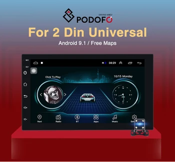 Podofo Android 9.1 2 Din Auto Rádio Multimediální Přehrávač Univerzální auto Stereo GPS Pro Volkswagen, Nissan, Hyundai, Kia, toyota, LADA