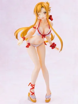 Japonská Sexy Postavou Anime Sword Art Online Yuuki Asuna Sexy Holky PVC Akční Obrázek Model Hračky Pro Dárek