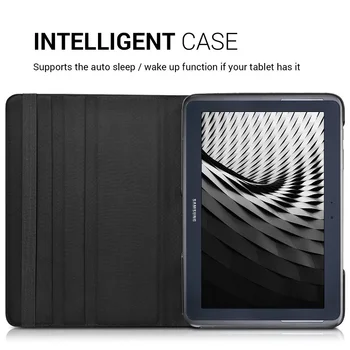 360 Rotační Pouzdro pro Samsung Galaxy Note 10.1 2012 Verze Flip Držitele Stát PU Kožené Kryt GT-N8000 N8010 N8020 Tablet Případů