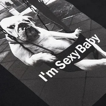 Funny Pes Vzor Letní T Košile Pánské Animal Print Ležérní Tričko Krátký Rukáv Mužské Bavlny Prodyšné Mládeže Módní Letní Topy