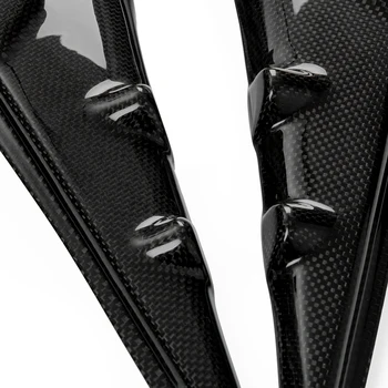 Skutečné Uhlíku Motocykl Ocas Panel Sedadlo Straně pomocného rámu Pokrývá Panely 2ks Plátnové Vazbě Pro Ducati Panigale V4 V 4