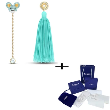 2020 Módní Nové Nádherné MALÉ Tmavě Modré Křišťálově Propíchnout Náušnice Pro Přítelkyni k Narozeninám Elegantní Retro Šperky Dárek