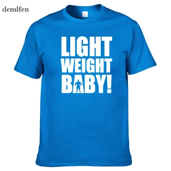 Light Weight Baby Tištěné T Košile Muži Bavlna Krátký Rukáv Pánské T-Shirt Příležitostné O Krk Fitness Topy Trička Camisetas