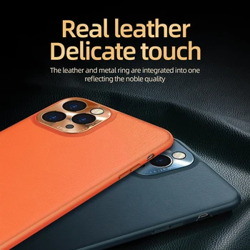 Luxusní Nárazuvzdorný Ochranný Kryt Pro iPhone 11 Případě Skutečné Kožené Pouzdro Pro iPhone 11 Pro Max Případě, že Kůže Telefon Případě