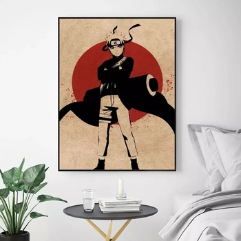 Home Decor Plátno Naruto Shippuden Anime, Umění Zdi Obraz, Obrázky, Tisk Japonsko Cool Modulární Umělecká Díla Plakát Pro Obývací Pokoj