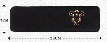 Black Clover Císař Logo Čelenka Asta Yuno Noell Silva Cosplay Černá Černobílá