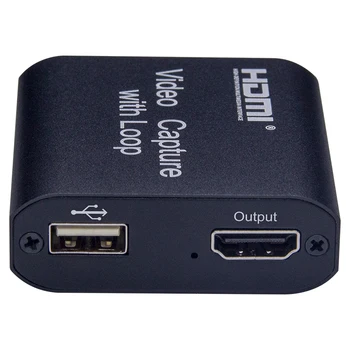 HDMI 4K Zachytávání Videa 1080P Grafická Karta Capture s USB Smyčky 2.0 Karty Recorder Live Streaming Přenosů Video Nahrávání
