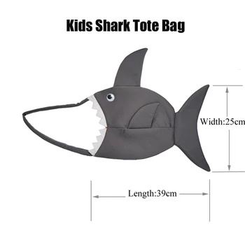 Eraspooky Legrační Žralok Taška Cosplay Prop Děti Školní Dítě Kostým Novinka Hračka Zvíře Tvar Candy Bag Dárkové Sáčky