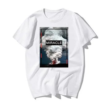 2020 Letní Muži Ležérní tričko Přírodní Zázrak Sopečné Erupce Móda Print T-shirt Muži Bavlna Krátký Rukáv T-shirt Top Tees