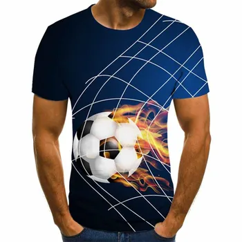 Nový 2020 Pánské 3D T-shirt plamen Budík Tištěné Kreslený Letní tričko, Velikost XXS-6XL