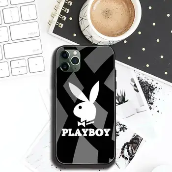 Playboy luxusní značky králík Telefon Pouzdro Tvrzené Sklo Pro iPhone 11 Pro XR XS MAX 8 X 7 6S 6 Plus SE roku 2020 případě