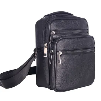 Pánské Kožené Malé Messenger Bag Brašny Multifunkční Crossbody Taška přes Rameno pro Cestovní Ležérní Mužské Zip Pouzdro na Telefon Bag