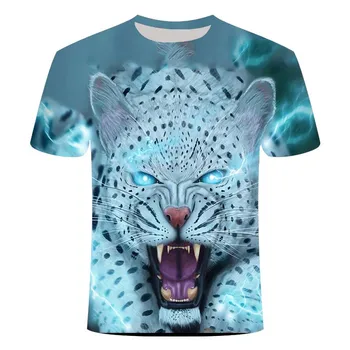 Zábavný román zvíře, prase, lev, pes, orangutan, tygr série T-shirt 3D tištěné T-košile pro muže a ženy, T-shirt Harajuku styl T-shirt