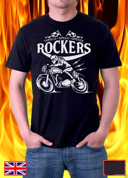 Značky T-Shirt Muži 2019 Módní Mans Jedinečné Bavlna Krátký Rukáv O-Neck Rockeři Cafe Racer Motocykl Cb750 Biker