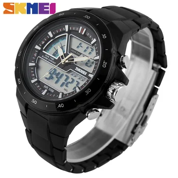 SKMEI 1016 Muži Sport Dual Time Display Digtial Hodinky Chronograph Alarm, EL podsvícení, Vodotěsné Náramkové hodinky