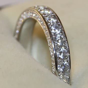 BIJOX PŘÍBĚH luxusní kouzlo, 925 sterling silver prsten s AAA zirkon drahokam šperky pro ženy, svatební party dárek velkoobchod kroužky