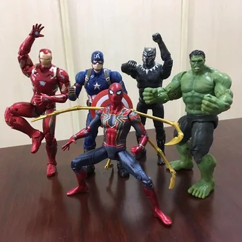 Marvel Avengers 16cm superhrdiny charaktery PVC pohyblivý kloub doll, Akční figurky, model Licenci ABS loutka s 16 artróza