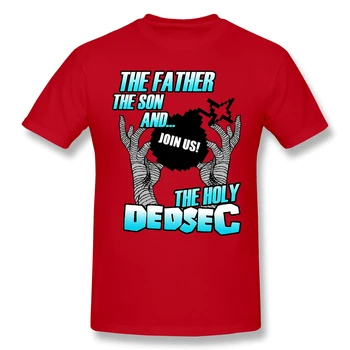 Svatý Watch Dogs DedSec 2 Inspiroval Design Casual T Shirt Hot Prodej Watch Dogs Legie Tričko Bavlna Ó Neck T-košile