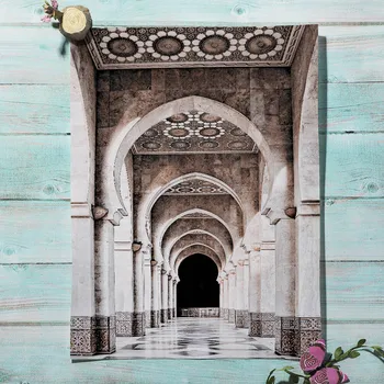 Maroko Mešity, Paláce Ženu, Line Wall Art Malířské Plátno Nordic Plakáty A Tisky Krajiny, Nástěnné Obrázky Pro Obývací Pokoj Deco