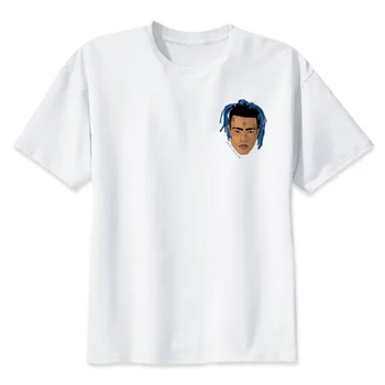 Xxxtentacion R. I. P Character Print T-Shirt, Módní Ležérní Fitness Cool O-neck Pánské T Shirt Letní Krátký Rukáv Muži Oblečení
