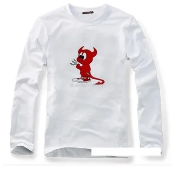 Nové UNIX, LINUX, FREEBSD, red devil, T-košile bavlna dlouhý rukáv podzim jaro to fanoušci plný rukáv T shirt