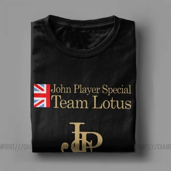 Unikátní John Player Special Team Lotus T-Košile Muži Bavlna T Košile John Player Team Auto Přilba S Krátkým Rukávem Tee Shirt Dárek