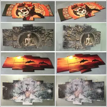 HD Domova Tisknout Obrázky, Obrazy, 3 Kusy Oceánu, Východ slunce, Zobrazení Moderní Plátno Obývací Pokoj Rám Zeď Umění Modulární Plakát