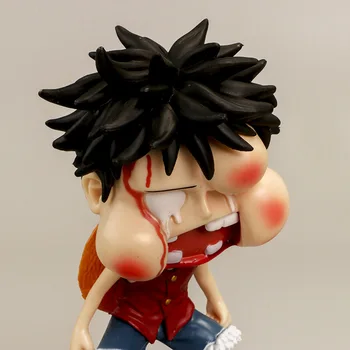 Bandai Japonské Anime Postavy z Jednoho Kusu Poražen Opuchlé Tváře Karikatura Luffy, Akční Figurky, PVC Model Hračky Chlapci Dívky Kolekce