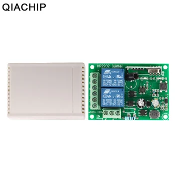QIACHIP 433 Mhz Univerzální Bezdrátové Dálkové Ovládání Přepínač AC 85V ~ 250V 110V 220V 2CH Relé Přijímač + RF 433Mhz Dálkové Ovládání