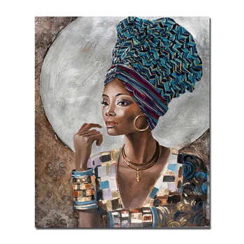 Abstraktní Africké Dívky Graffiti Plátno, Obrazy Africké Černé Ženy, Plakáty A Tisky Na Zeď Umění Obrázky Zeď Dekor