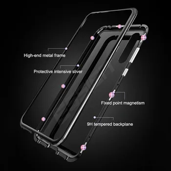 Magnetický Flip Kovové Telefon Pouzdro Pro Xiaomi 6X A2 Mi 8 Se Lite Magnet Sklo 360 Full Kryt Pro Xiaomi Mi8 se Coque Nárazuvzdorný Capa