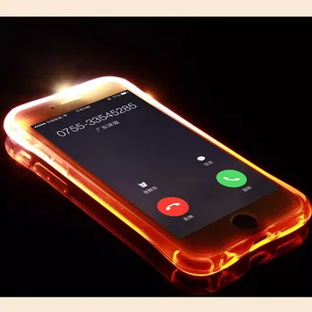 Kouzelný Design Lámou Světlo Zářit Telefon Případech pro IphoneSE 11Pro XSMAX XR 6s 7 8 Plus,Transparentní Zářící TPU Pouzdro s Airbagy