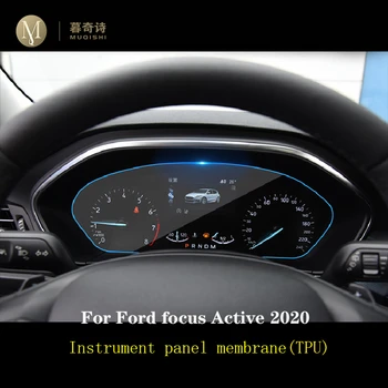Pro Ford focus aktivní 2020 Automobilový interiér Přístrojová deska membránou LCD obrazovky TPU ochranné fólie Anti-scratch Příslušenství
