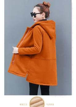 Nejprodávanější produkt v roce 2019 dámské oblečení Mikiny Dámské zip mikiny Přidat vlny Podzimní-zimní kabát Korean módní oblečení 4486